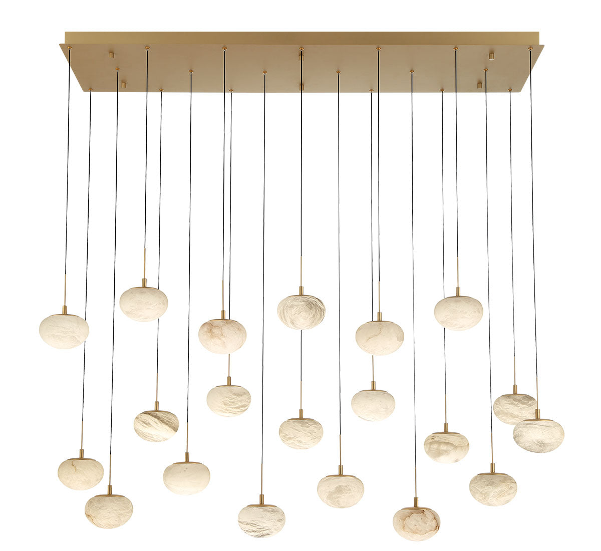 CALCOLO 12247-030, 20 Light Rectangular LED Chandelier