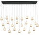 LUCIDATA 12251-02, 23 Light Rectangular LED Chandelier