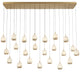 LUCIDATA 12251-030, 23 Light Rectangular LED Chandelier