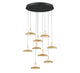 MANTOVA 12254-02, 9 Light Round LED Chandelier