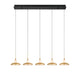 MANTOVA 12257-02, 5 Light Linear LED Chandelier