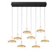 MANTOVA 12258-02, 8 Light Rectangular LED Chandelier