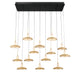 MANTOVA 12259-02, 14 Light Rectangular LED Chandelier