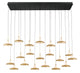 MANTOVA 12260-02, 20 Light Rectangular LED Chandelier