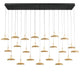 MANTOVA 12261-02, 23 Light Rectangular LED Chandelier