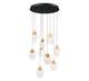 CASTELO 12289-02, 9 Light Round LED Chandelier