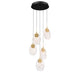 CASTELO 12297-02, 5 Light Round LED Chandelier