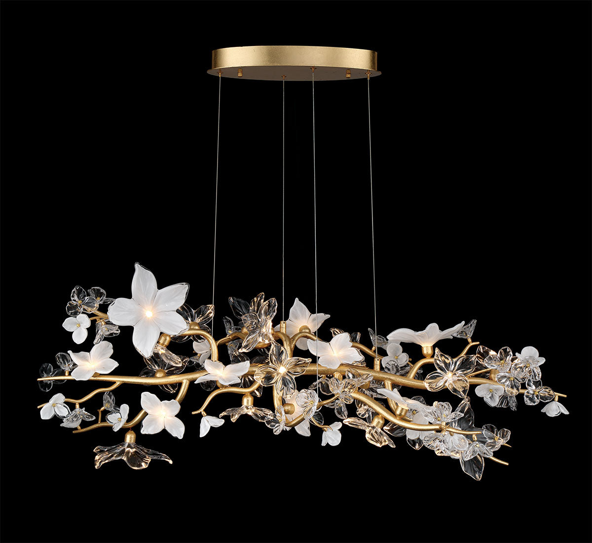 FIORI 12335-028, 26 Light Oval LED Chandelier