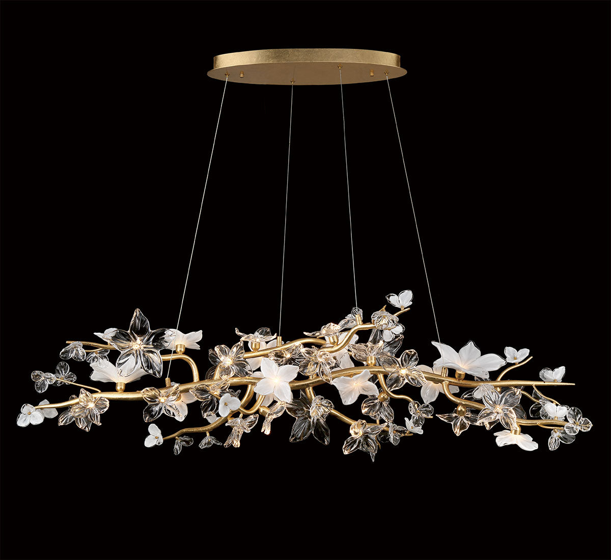 FIORI 12336-028, 35 Light Oval LED Chandelier