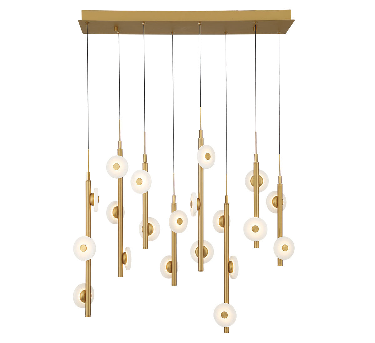 ETNA 12365-030, 20 Light Rectangular LED Chandelier