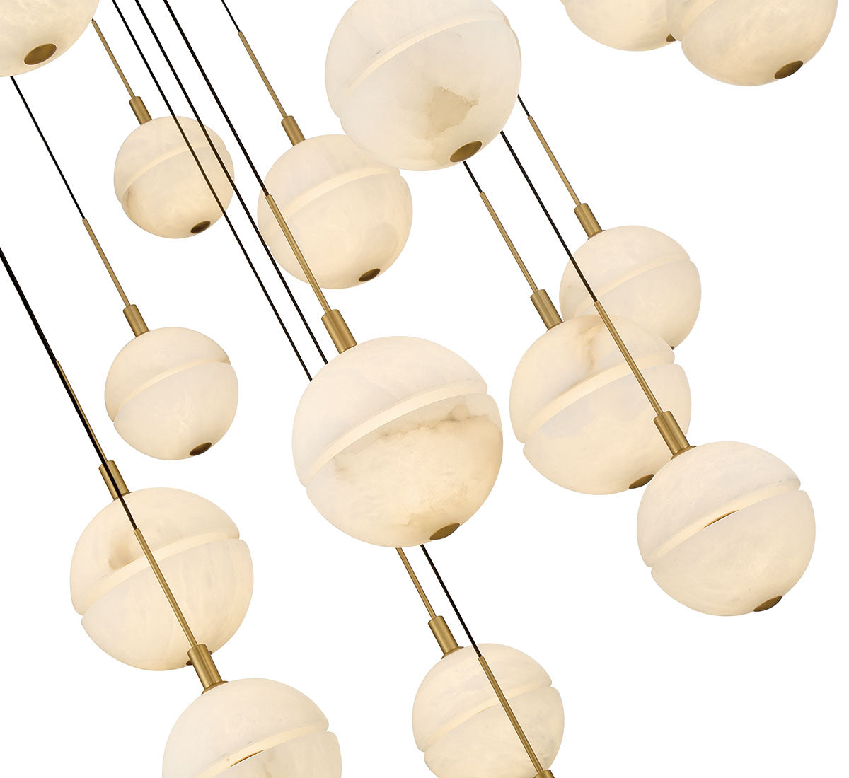 Dimmable 5 Light Round LED Chandelier - CORFU 12371-02