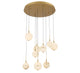CORFU 12372-030, 9 Light Round LED Chandelier
