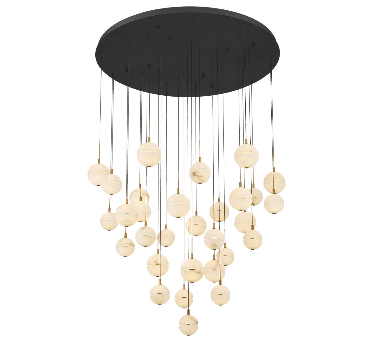 CORFU 12374-02, 31 Light Round LED Chandelier