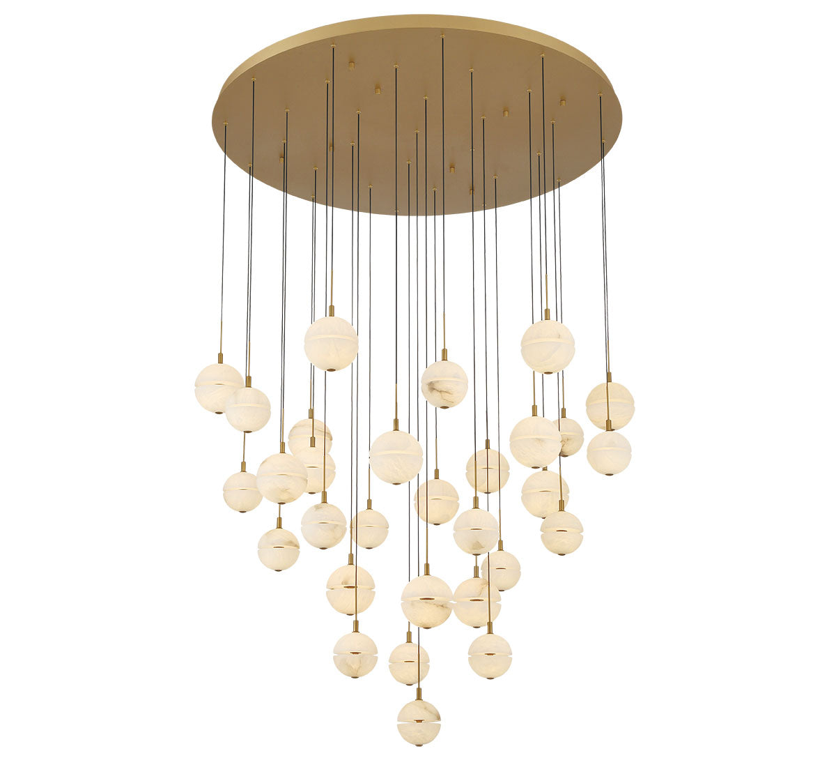 CORFU 12374-030, 31 Light Round LED Chandelier