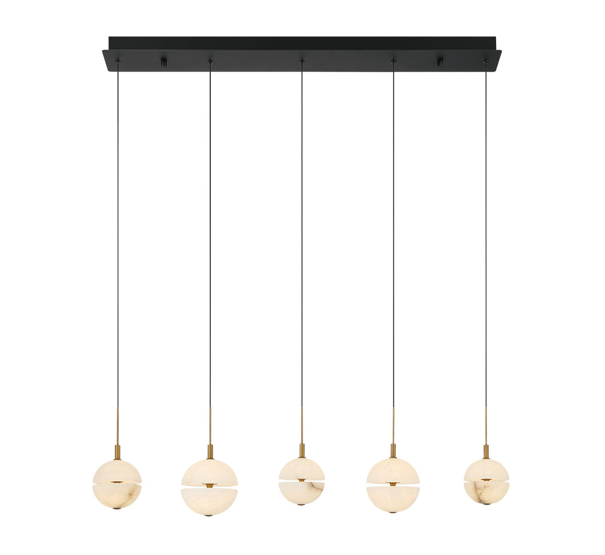 CORFU 12375-02, 5 Light Linear LED Chandelier