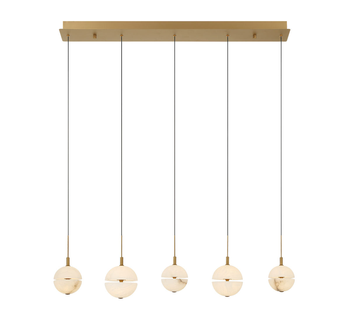 CORFU 12375-030, 5 Light Linear LED Chandelier