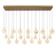 CORFU 12378-030, 20 Light Rectangular LED Chandelier