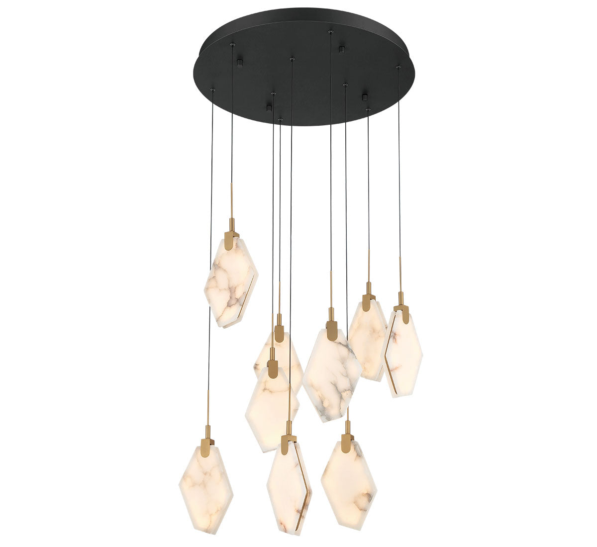 KOSMOS 12383-02, 9 Light Round LED Chandelier