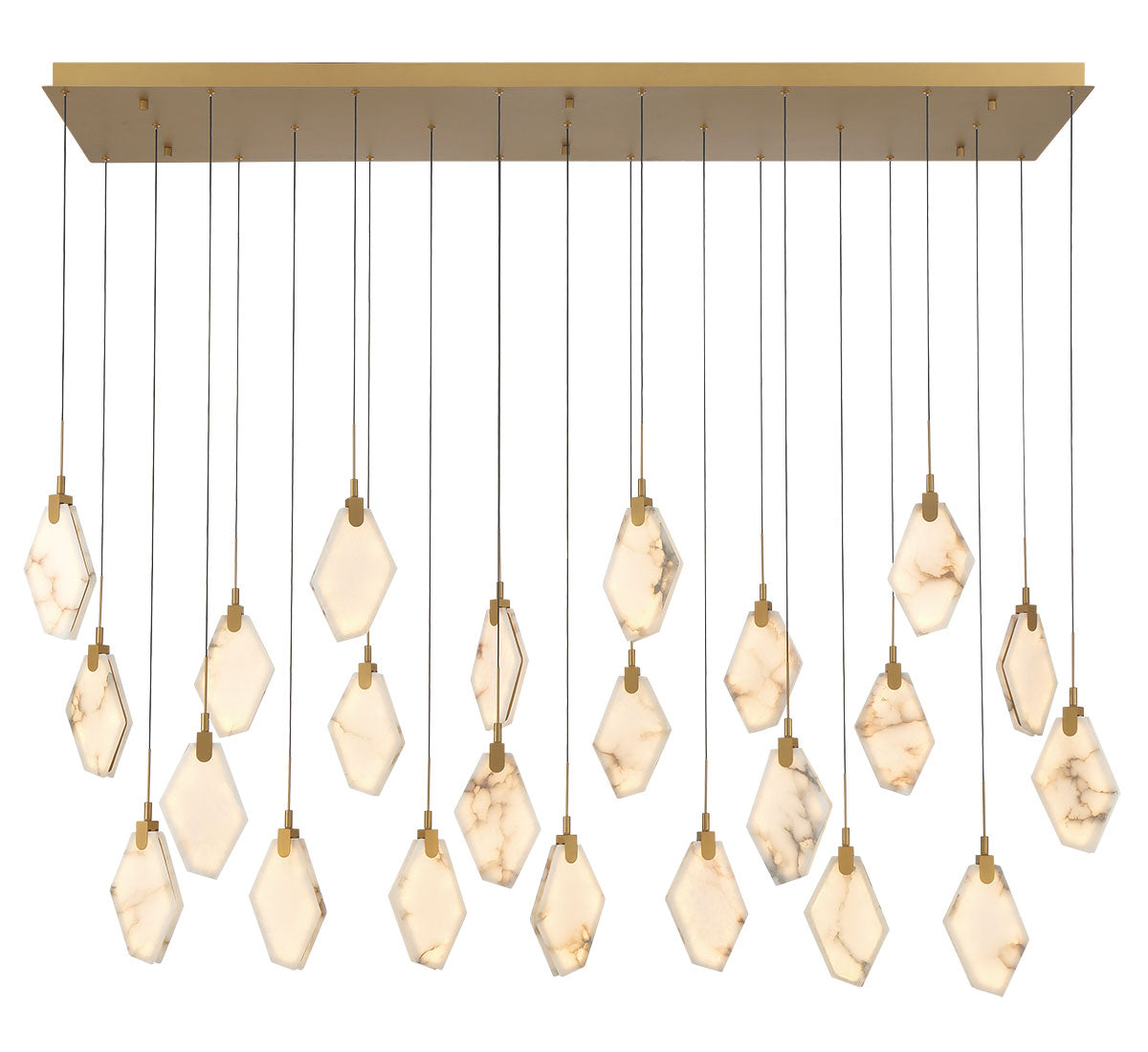 KOSMOS 12390-030, 23 Light Rectangular LED Chandelier