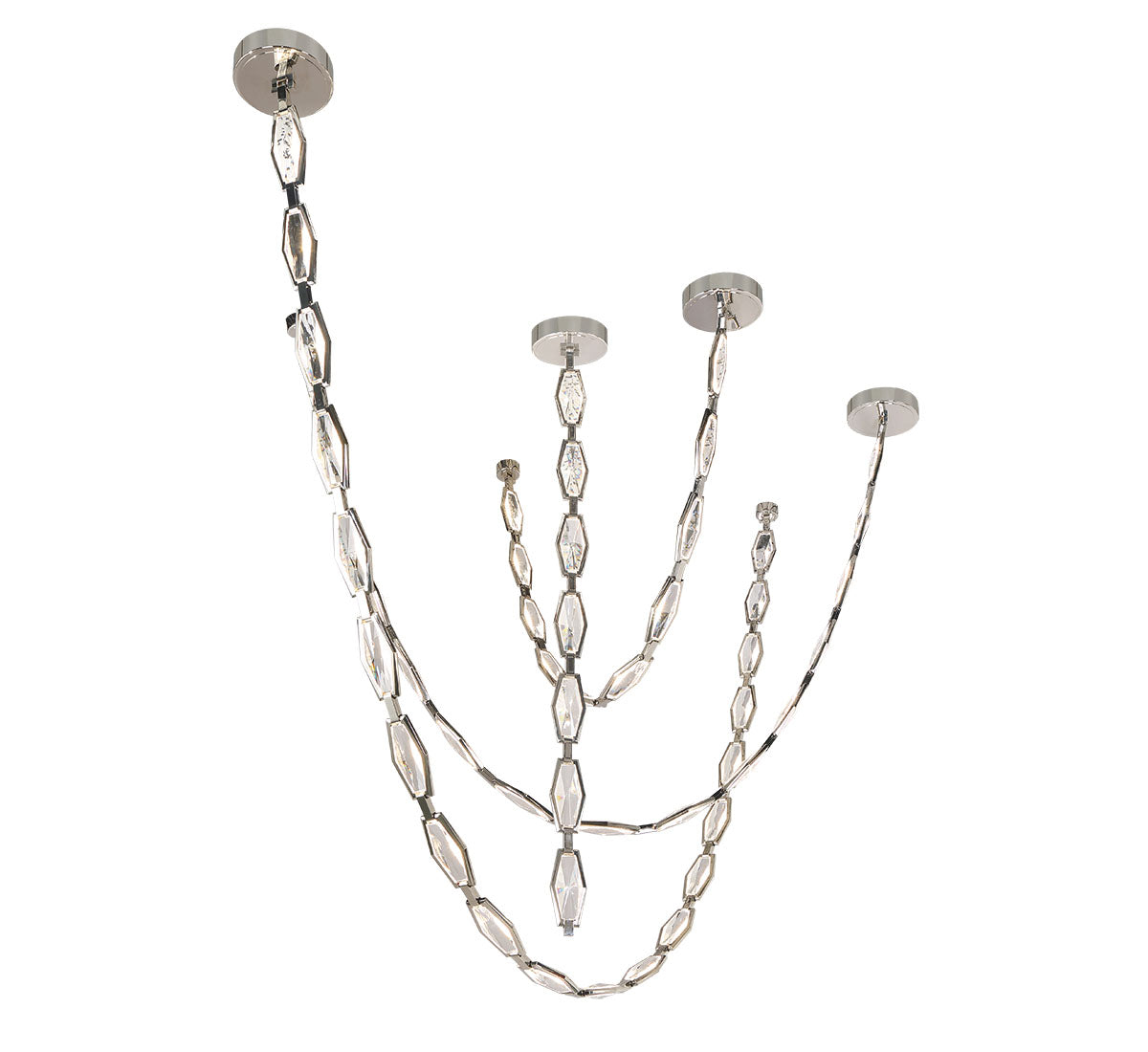 Dimmable 10 Light LED Chandelier - RIMINI 12394-058