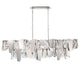 CASTELLANA 12404-01, 2 Tier 14 Light Linear Chandelier