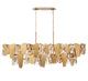 CASTELLANA 12404-037, 2 Tier 14 Light Linear Chandelier
