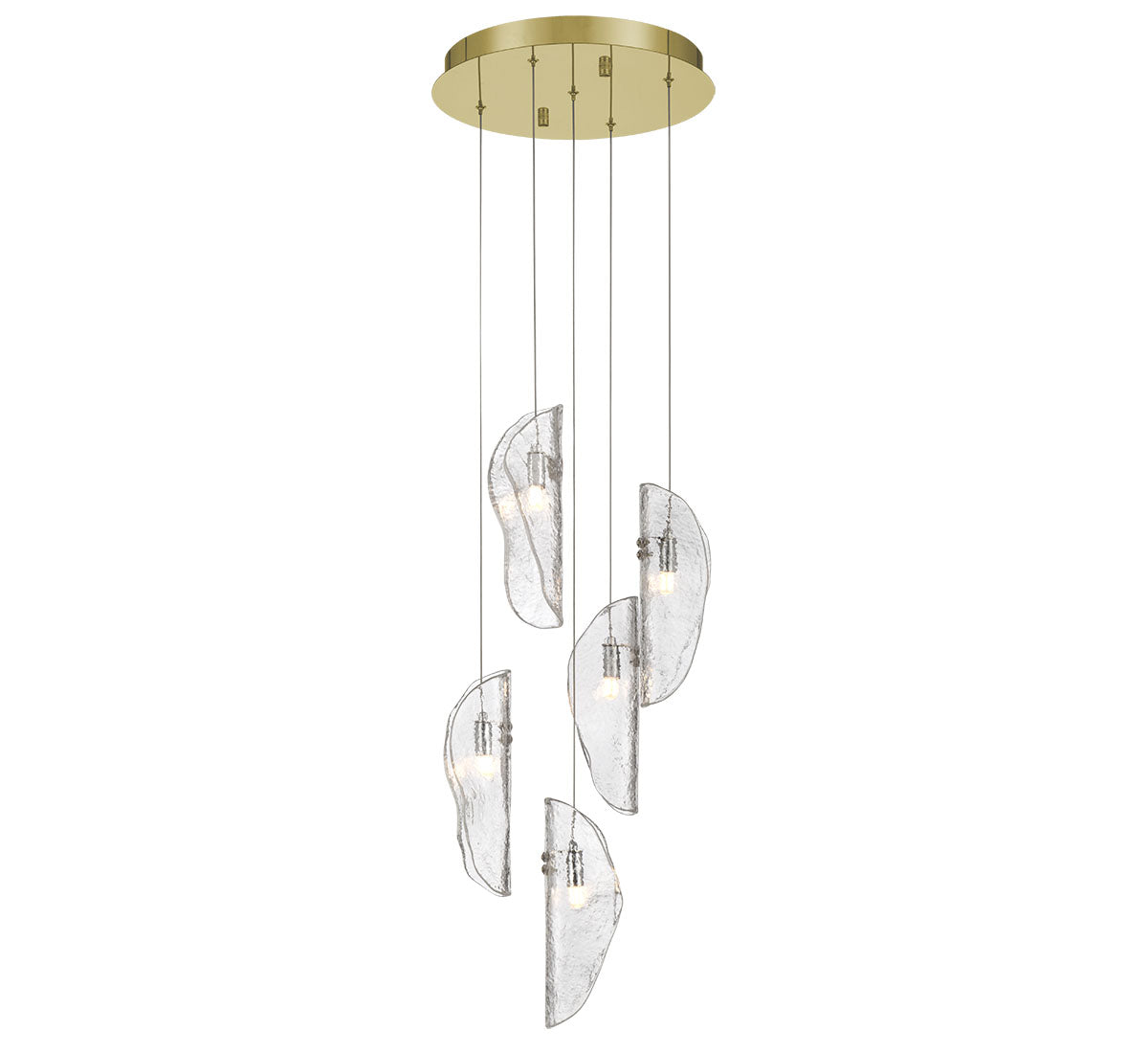 Dimmable 5 Light Round LED Chandelier - SORRENTO 12407-017-07