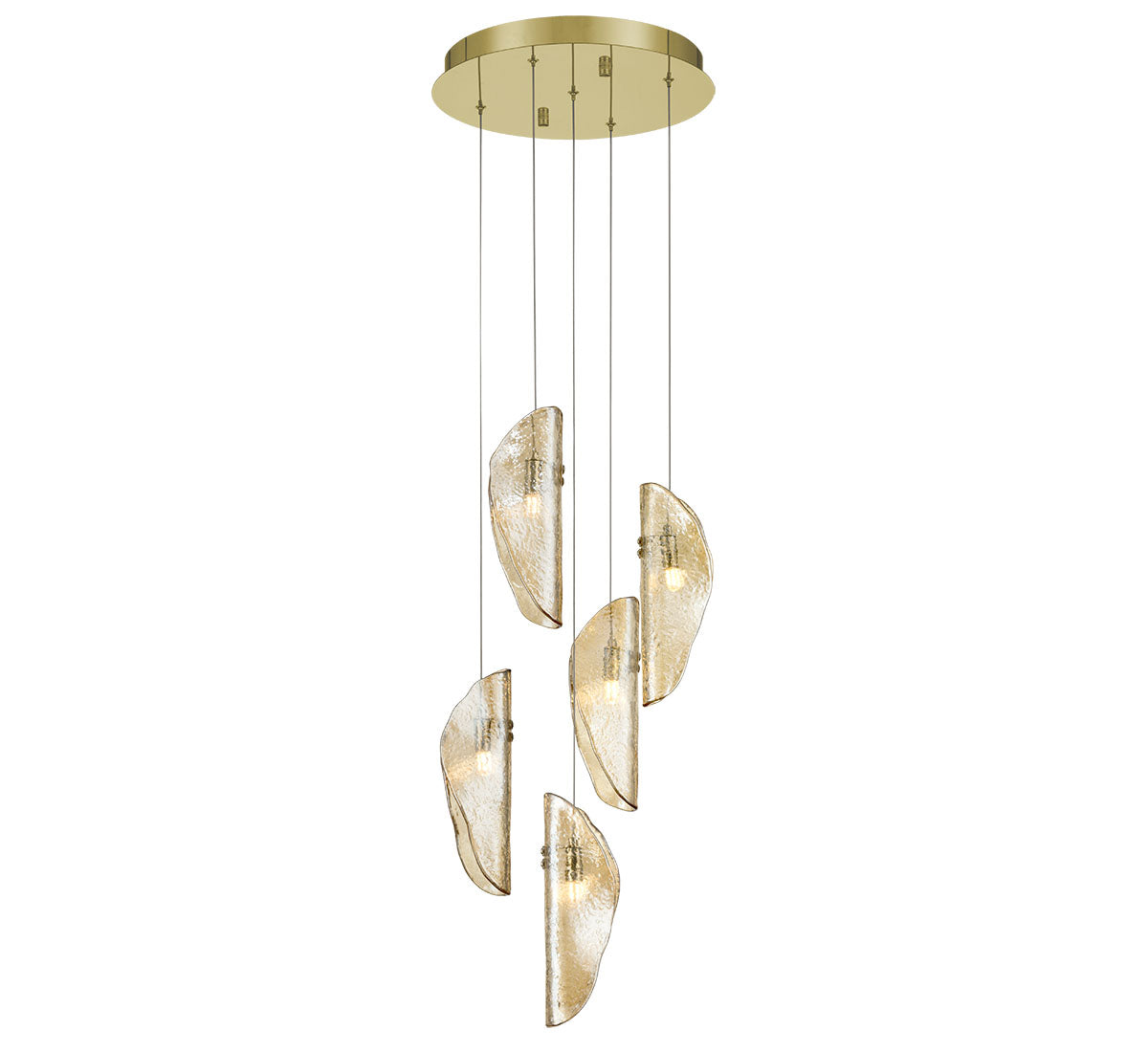 Dimmable 5 Light Round LED Chandelier - SORRENTO 12407-018-07