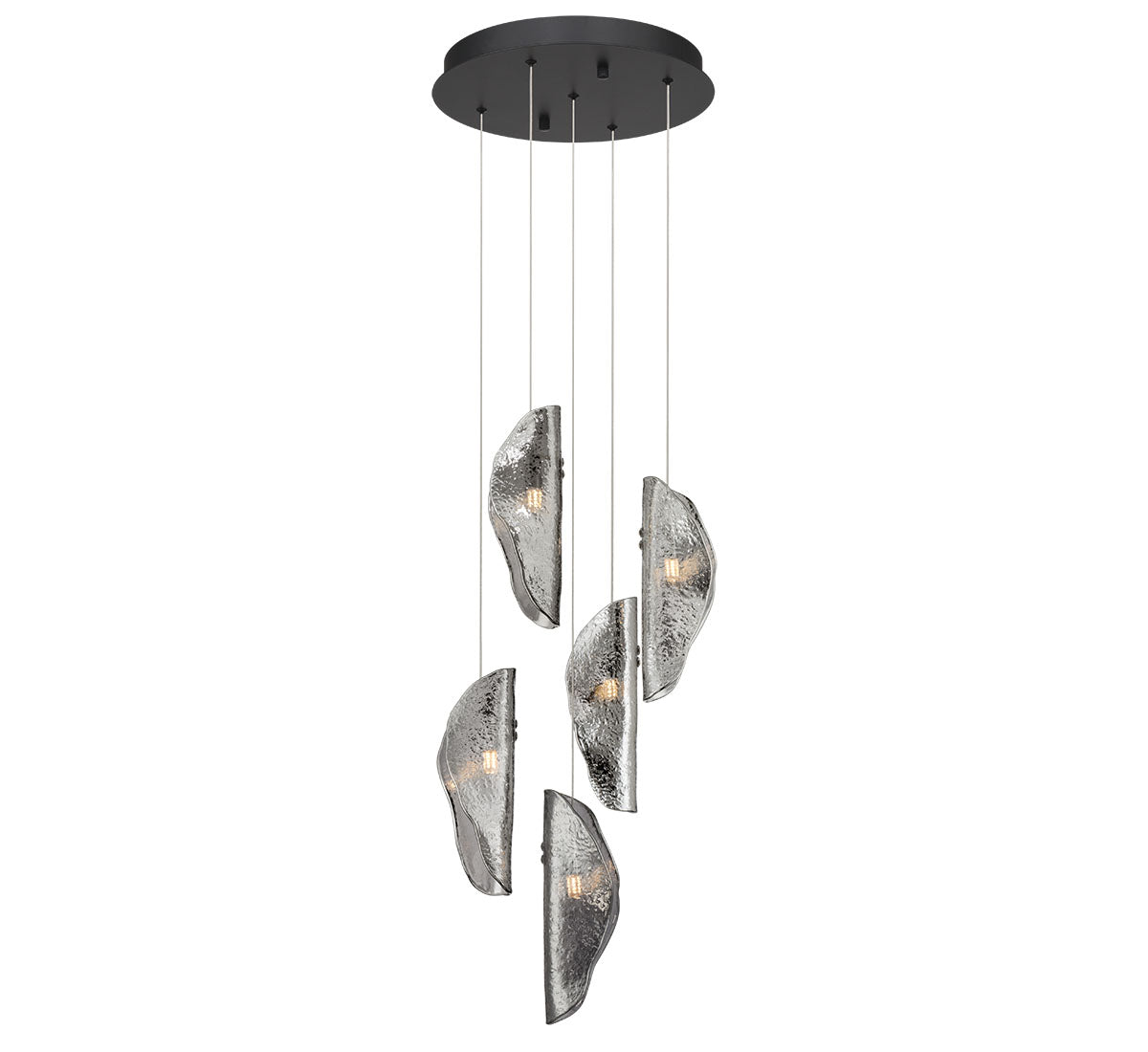 Dimmable 5 Light Round LED Chandelier - SORRENTO 12407-019-02