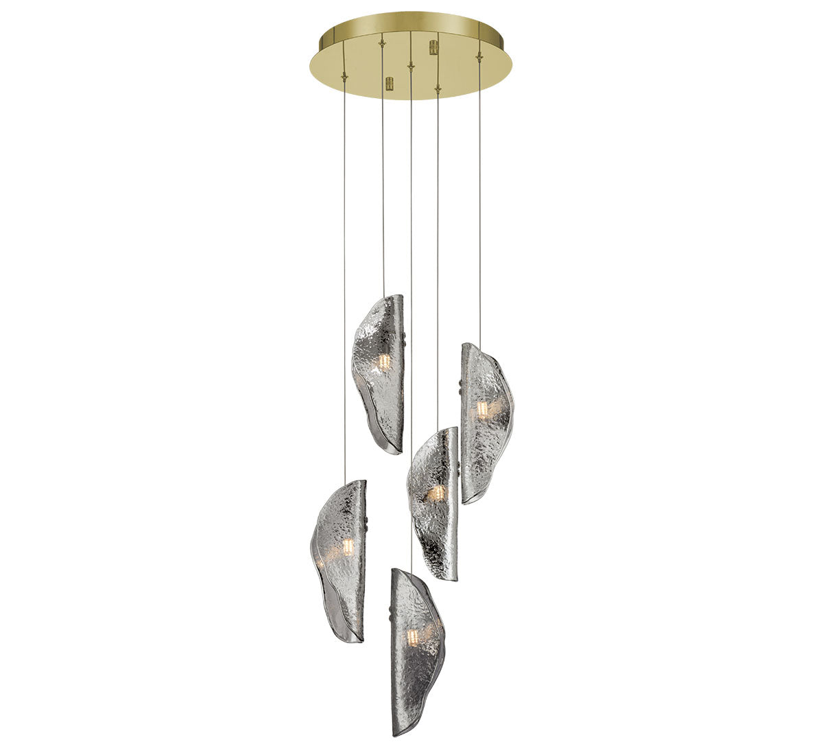 Dimmable 5 Light Round LED Chandelier - SORRENTO 12407-019-07