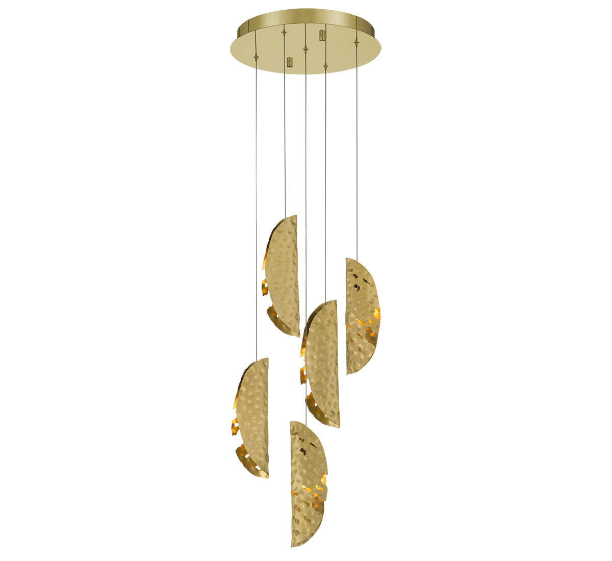 Dimmable 5 Light Round LED Chandelier - SORRENTO 12407-020-07