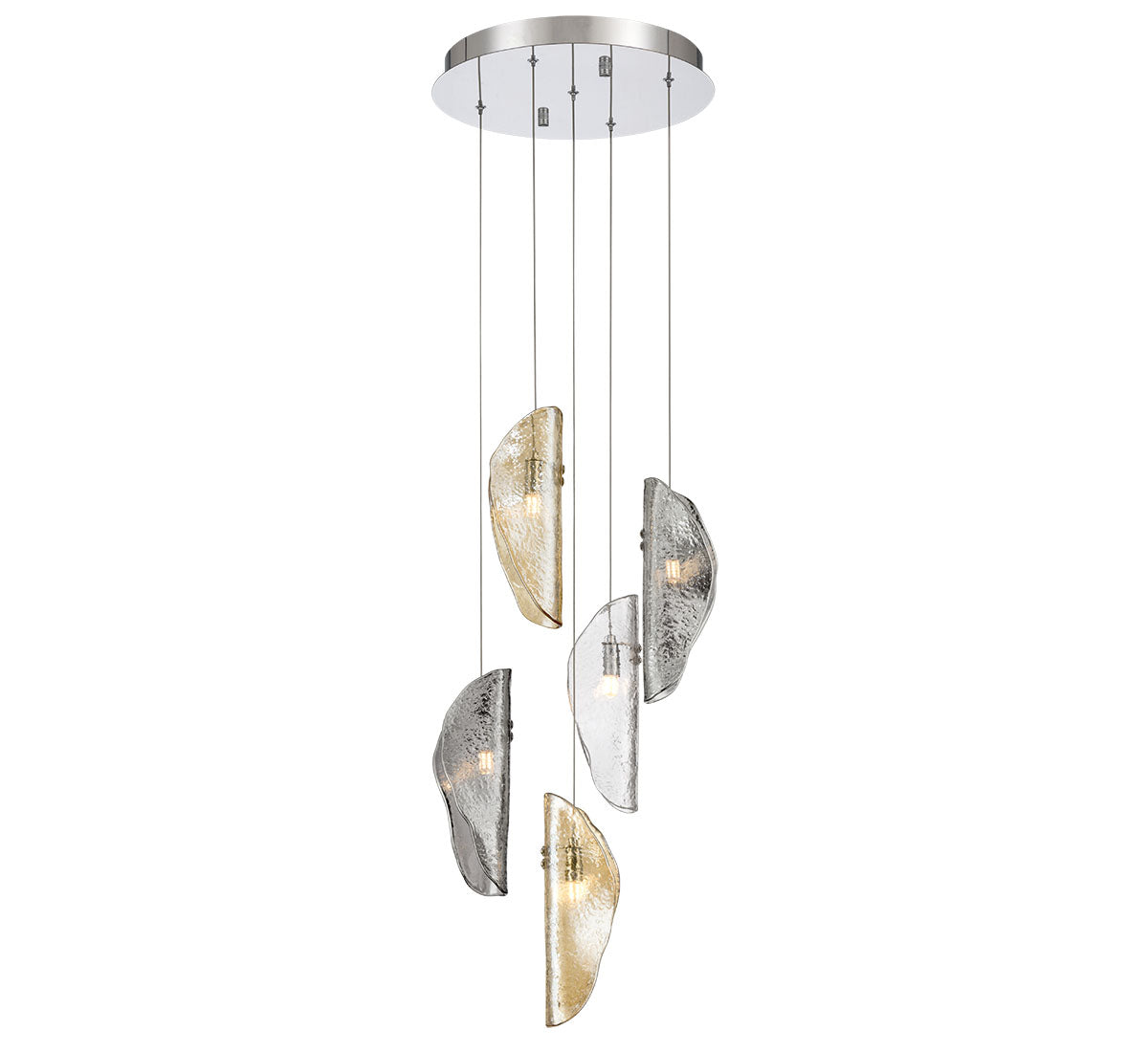 SORRENTO 12407-023-01, 5 Light Round LED Chandelier