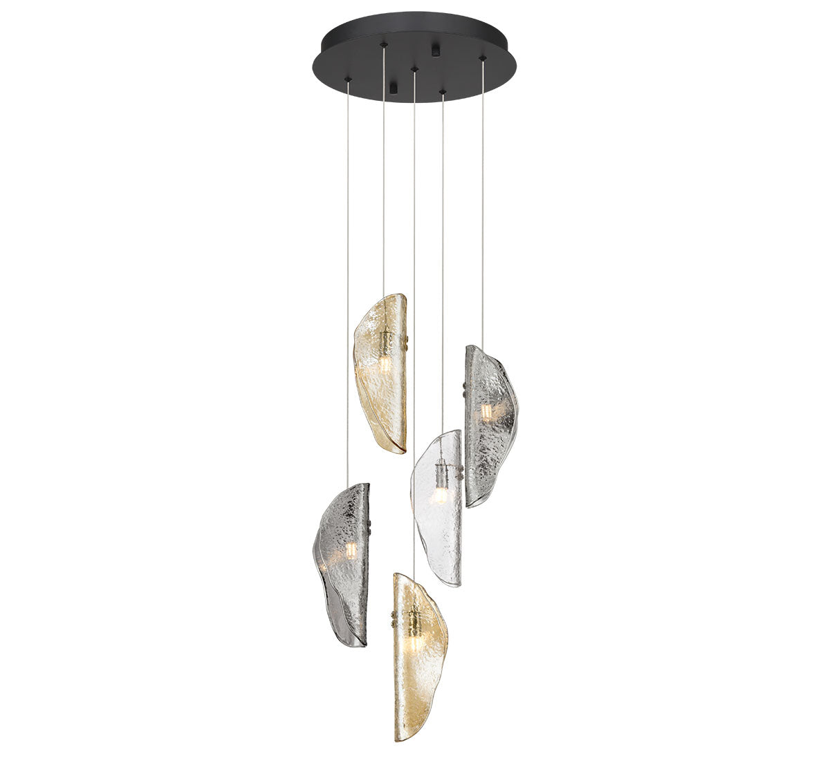SORRENTO 12407-023-02, 5 Light Round LED Chandelier