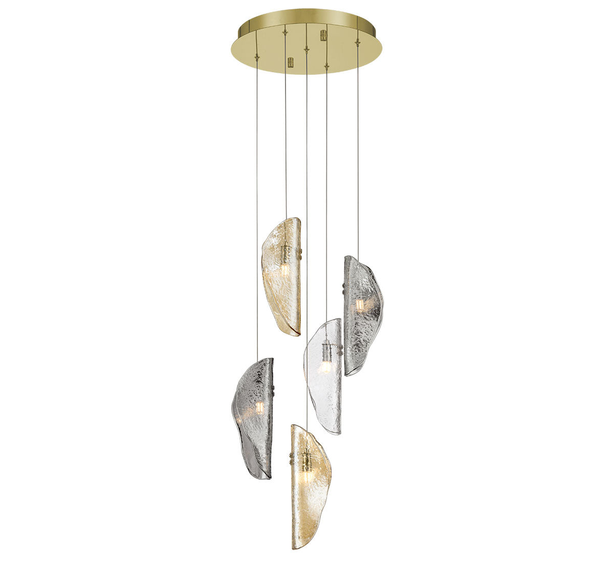 SORRENTO 12407-023-07, 5 Light Round LED Chandelier