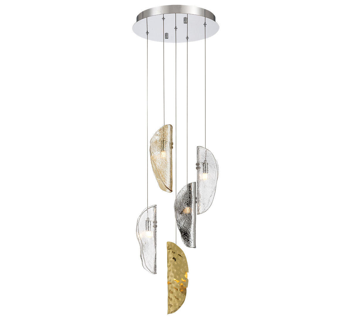SORRENTO 12407-024-01, 5 Light Round LED Chandelier