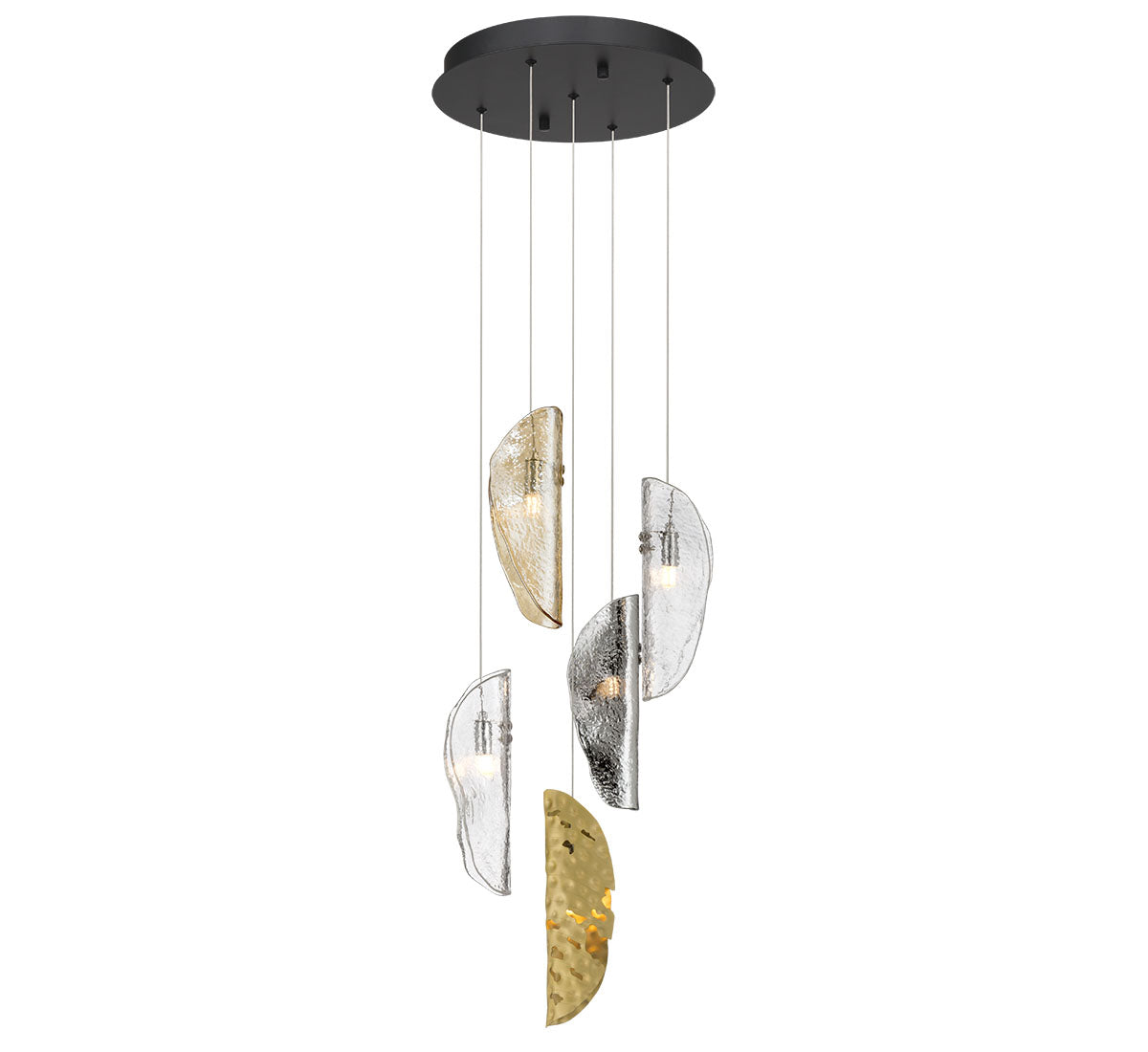 SORRENTO 12407-024-02, 5 Light Round LED Chandelier