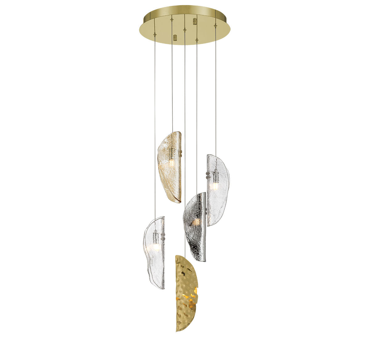 SORRENTO 12407-024-07, 5 Light Round LED Chandelier