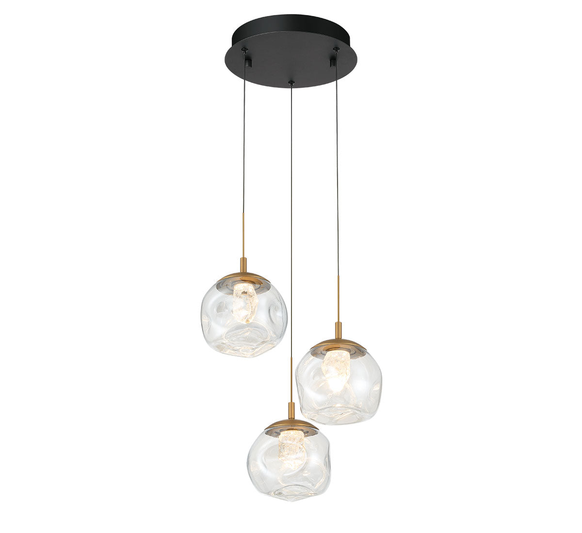 CAMERINO 12439-02, 3 Light Round LED Pendant