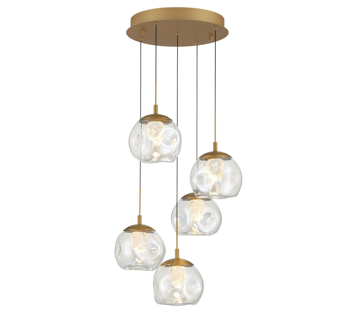CAMERINO 12440-030, 5 Light Round LED Chandelier