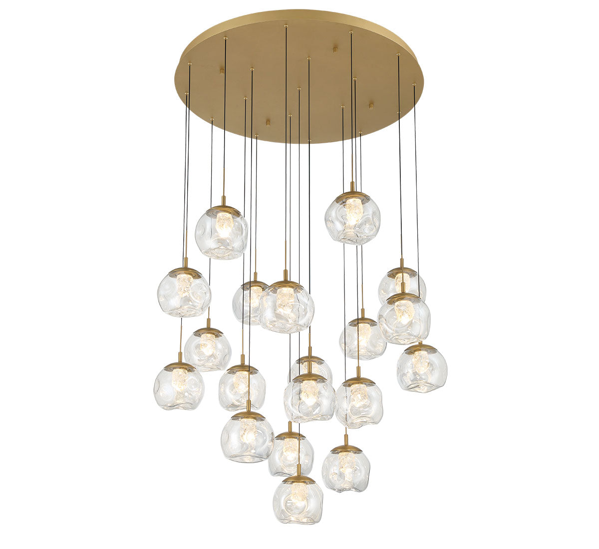 CAMERINO 12442-030, 19 Light Round LED Chandelier