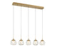 CAMERINO 12444-030, 5 Light Linear LED Chandelier