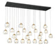 CAMERINO 12448-02, 23 Light Rectangular LED Chandelier